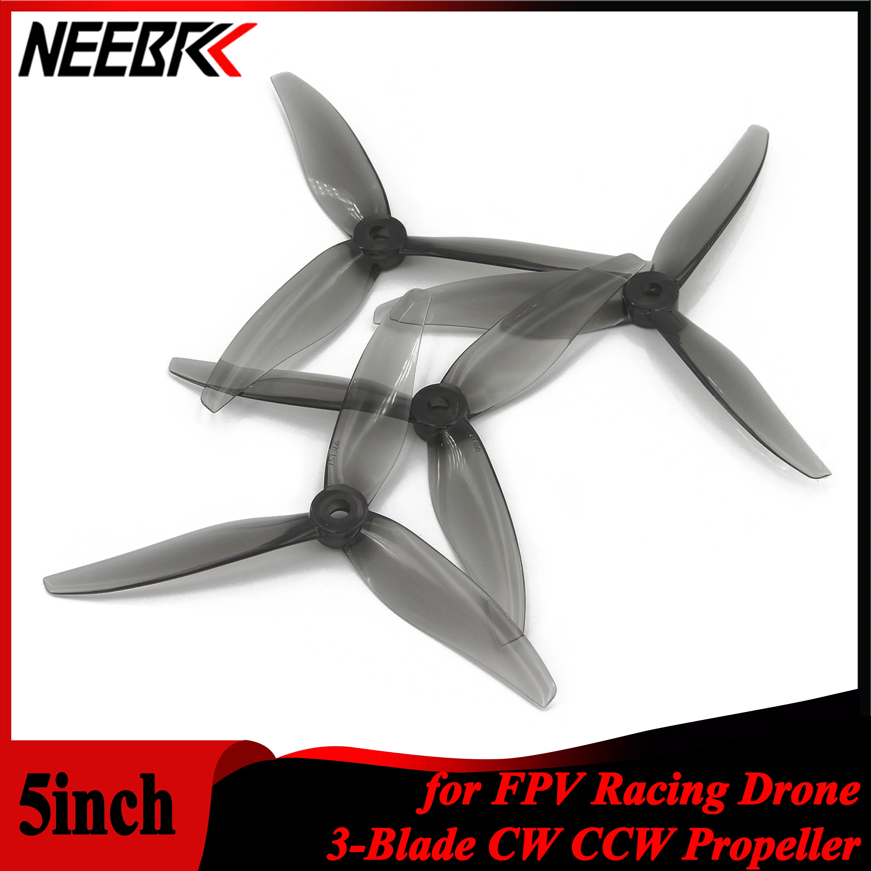 NEEBRC 12 Pairs 5 inch Props 3 - Drone Racing Motor review and price